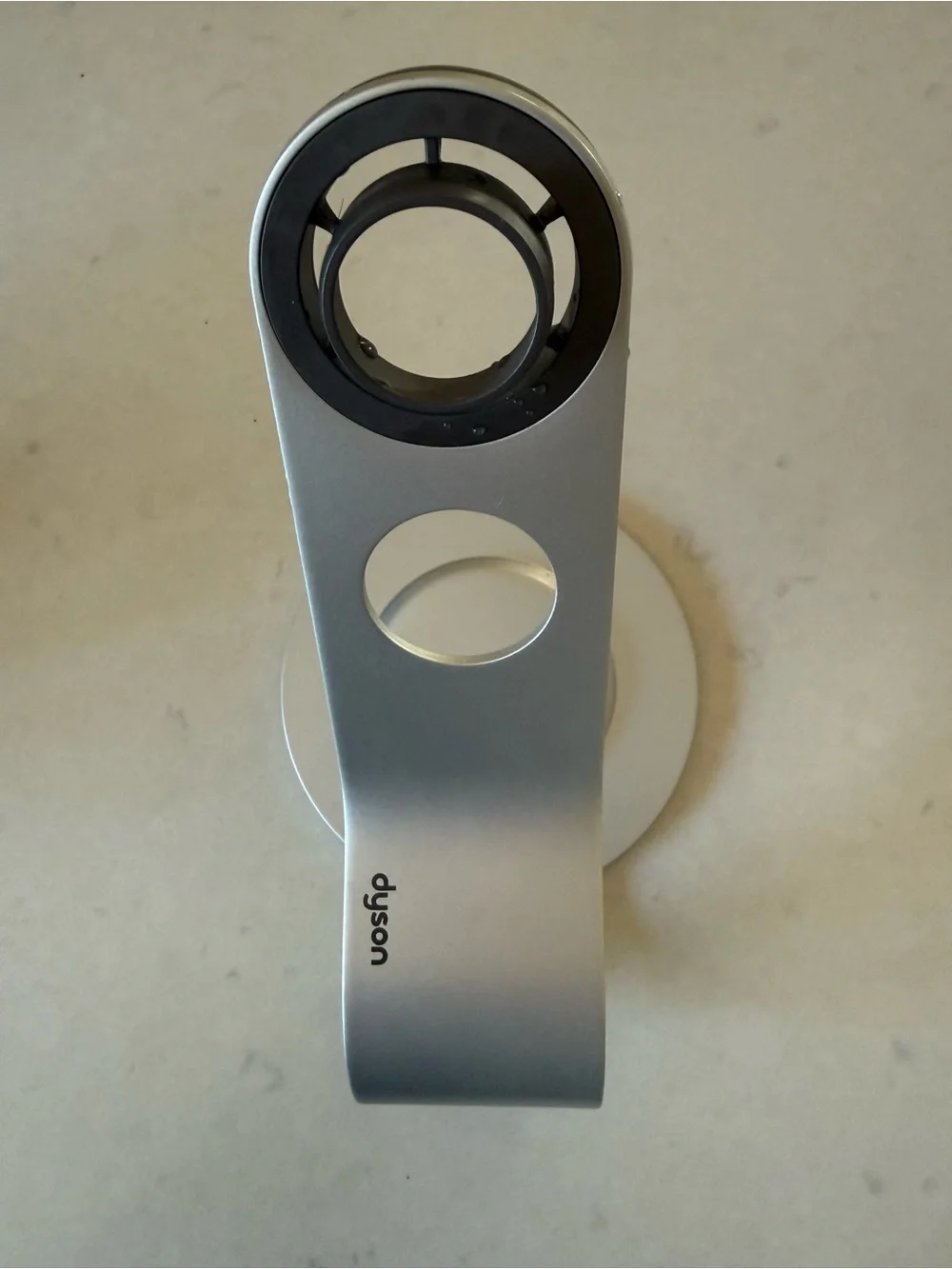Dyson Silver Aluminum Magnetic Hairdryer Stand